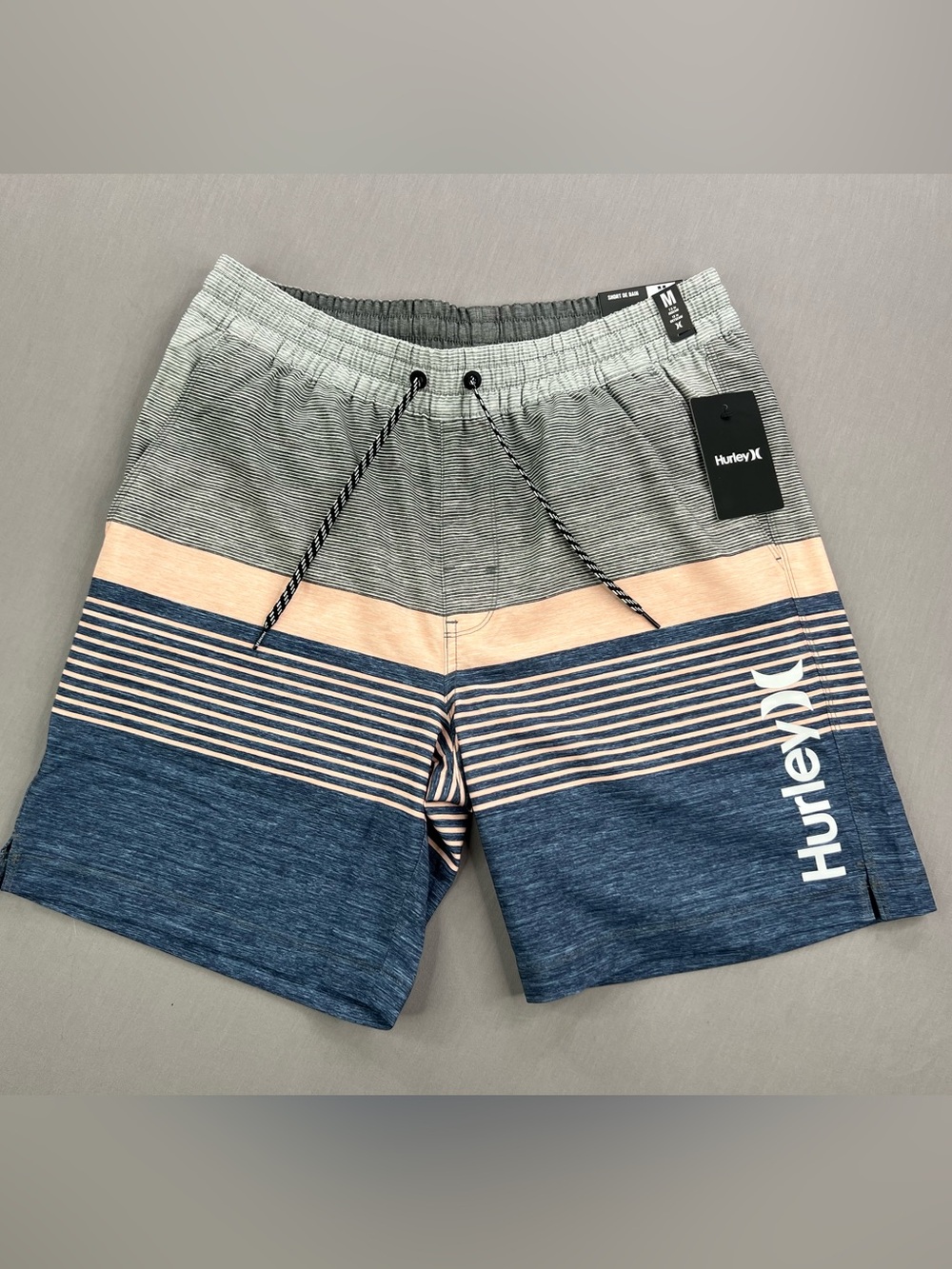 HURLEY MENS OMBRÉ VOLLEY LINED SWIM SHORTS 7.5” INSEAM
